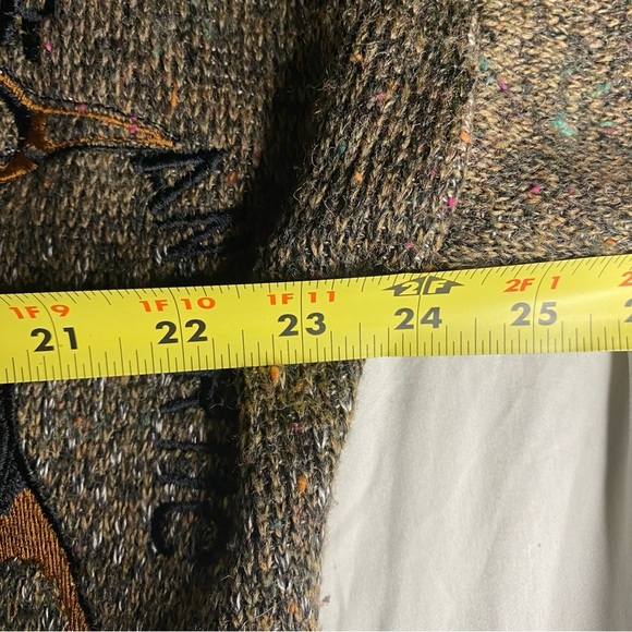 Guy Laurent Mens Wool Blend Penguin Embroidered XL Sweater Canadian Cottagecore - Picture 6 of 8